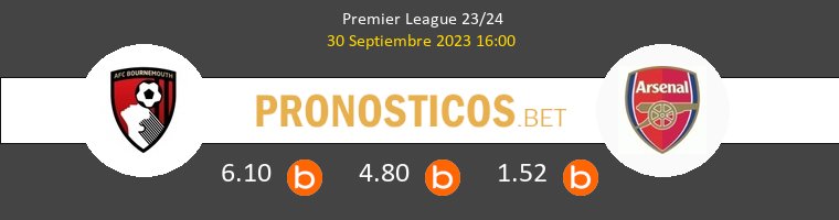 Bournemouth vs Arsenal Pronostico (30 Sep 2023) 1