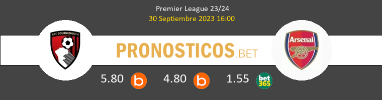 Bournemouth vs Arsenal Pronostico (30 Sep 2023) 1