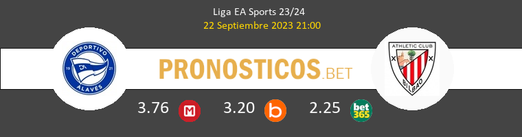 Alavés vs Athletic de Bilbao Pronostico (22 Sep 2023) 1