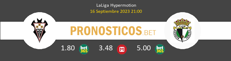Albacete vs Burgos Pronostico (16 Sep 2023) 1