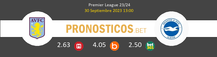 Aston Villa vs Brighton Pronostico (30 Sep 2023) 1