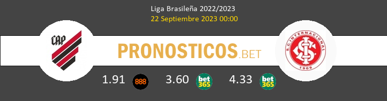 Athletico Paranaense vs Internacional Pronostico (22 Sep 2023) 1