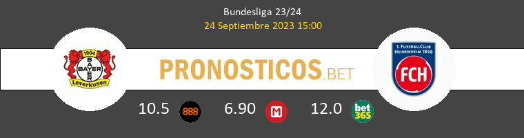 Leverkusen vs Heidenheim Pronostico (24 Sep 2023) 1