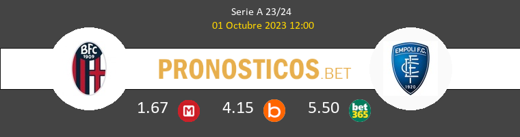 Bologna vs Empoli Pronostico (1 Oct 2023) 1