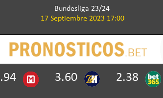 Darmstadt 98 vs B. Mönchengladbach Pronostico (17 Sep 2023) 1