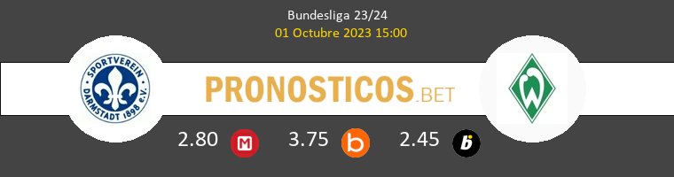 Darmstadt 98 vs Werder Bremen Pronostico (1 Oct 2023) 1