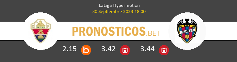 Elche vs Levante Pronostico (30 Sep 2023) 1