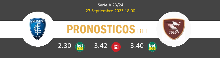 Empoli vs Salernitana Pronostico (27 Sep 2023) 1