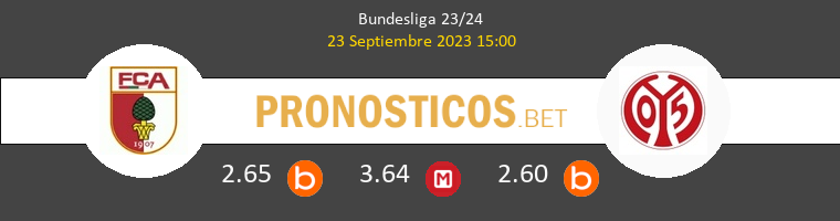 FC Augsburgo vs Mainz 05 Pronostico (23 Sep 2023) 1