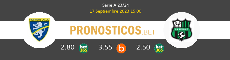 Frosinone vs Sassuolo Pronostico (17 Sep 2023) 1