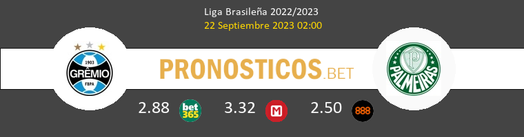 Grêmio vs Palmeiras Pronostico (22 Sep 2023) 1