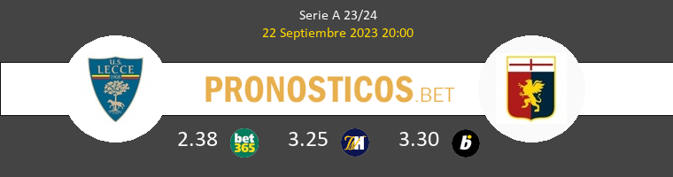 Lecce vs Génova Pronostico (22 Sep 2023) 1