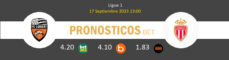 Lorient vs Monaco Pronostico (17 Sep 2023) 1