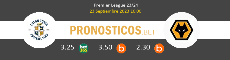 Luton Town vs Wolverhampton Wanderers Pronostico (23 Sep 2023) 1