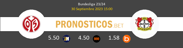 Mainz 05 vs Leverkusen Pronostico (30 Sep 2023) 1