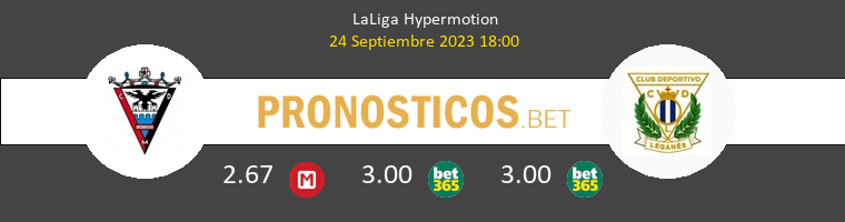 Mirandés vs Leganés Pronostico (24 Sep 2023) 1