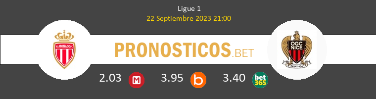 Monaco vs Niza Pronostico (22 Sep 2023) 1