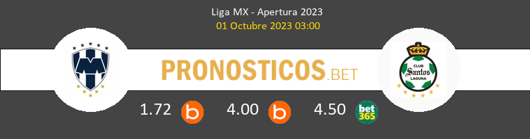 Monterrey vs Santos Laguna Pronostico (1 Oct 2023) 1