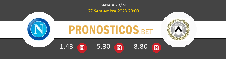 Nápoles vs Udinese Pronostico (27 Sep 2023) 1