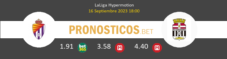 Real Valladolid vs F.C. Cartagena Pronostico (16 Sep 2023) 1