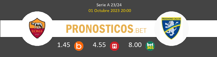 Roma vs Frosinone Pronostico (1 Oct 2023) 1
