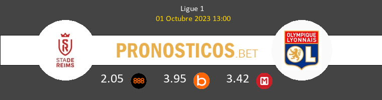 Stade de Reims vs Olympique Lyonnais Pronostico (1 Oct 2023) 1