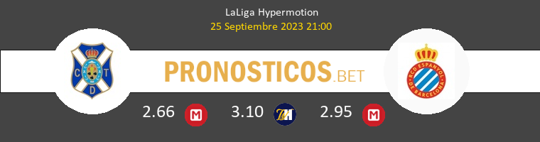 Tenerife vs Espanyol Pronostico (25 Sep 2023) 1