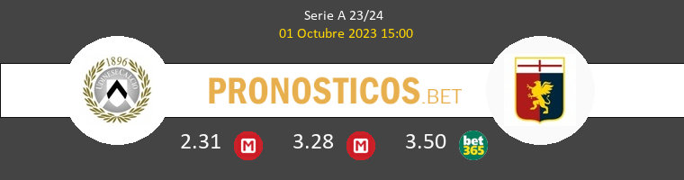 Udinese vs Genova Pronostico (1 Oct 2023) 1