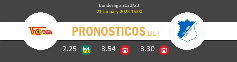 Union Berlin vs Hoffenheim Pronostico (23 Sep 2023) 1