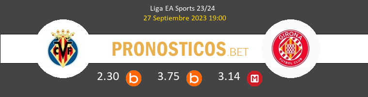 Villarreal vs Girona Pronostico (27 Sep 2023) 1