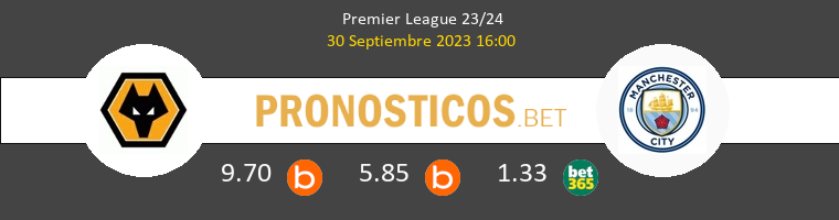 Wolverhampton Wanderers vs Manchester City Pronostico (30 Sep 2023) 1