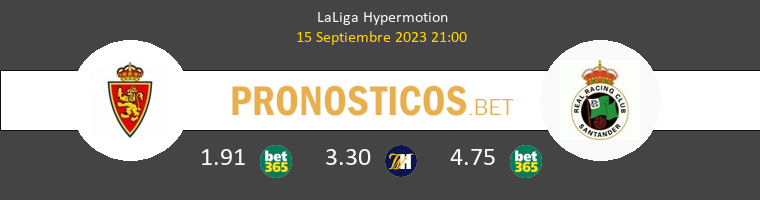 Zaragoza vs Racing de Santander Pronostico (15 Sep 2023) 1