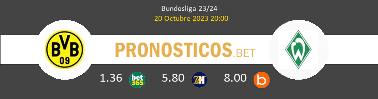Dortmund vs Werder Bremen Pronostico (20 Oct 2023) 1
