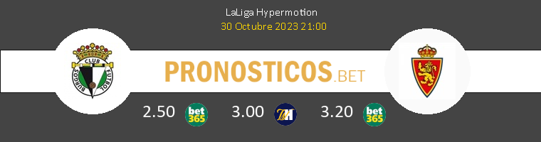 Burgos vs Zaragoza Pronostico (30 Oct 2023) 1