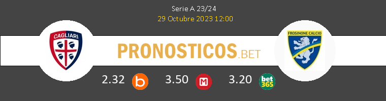 Cagliari vs Frosinone Pronostico (29 Oct 2023) 1