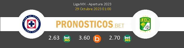 Cruz Azul vs León Pronostico (29 Oct 2023) 1