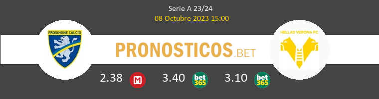 Frosinone vs Hellas Verona Pronostico (8 Oct 2023) 1