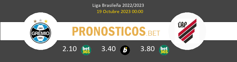 Grêmio vs Athletico Paranaense Pronostico (19 Oct 2023) 1