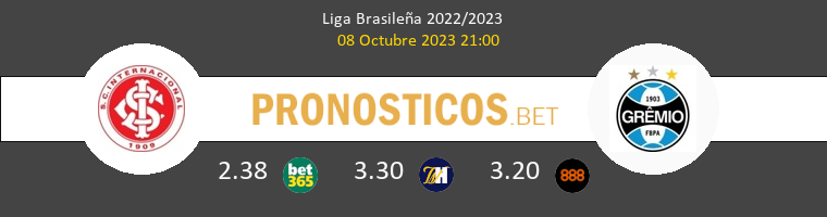 Internacional vs Grêmio Pronostico (8 Oct 2023) 1