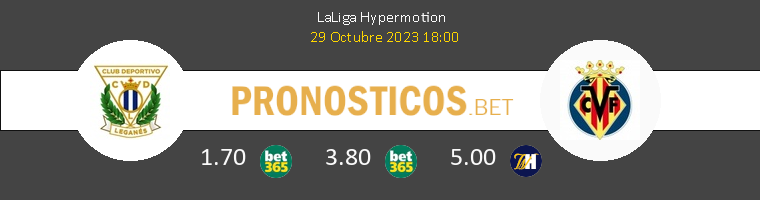 Leganés vs Villarreal B Pronostico (29 Oct 2023) 1
