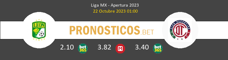 León vs Toluca Pronostico (22 Oct 2023) 1