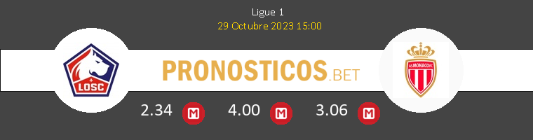 Lille vs Monaco Pronostico (29 Oct 2023) 1