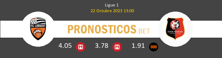 Lorient vs Stade Rennais Pronostico (22 Oct 2023) 1