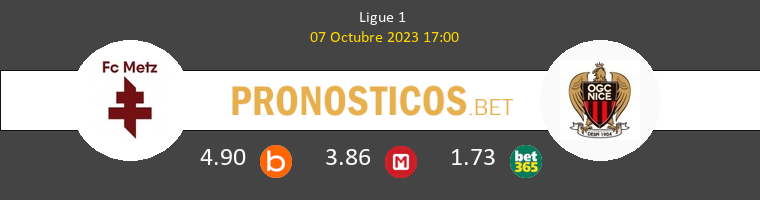 Metz vs Nice Pronostico (7 Oct 2023) 1