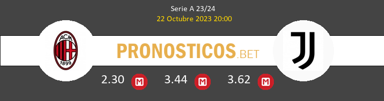 Milan vs Juventus Pronostico (22 Oct 2023) 1