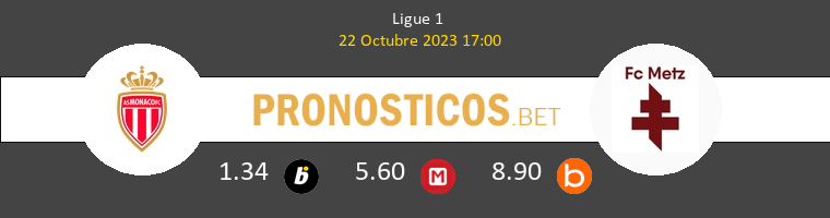 Monaco vs Metz Pronostico (22 Oct 2023) 1
