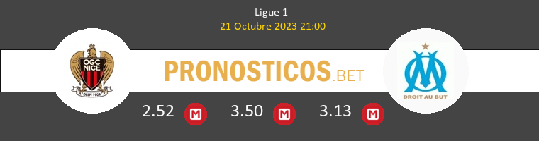 Niza vs Olympique Marsella Pronostico (21 Oct 2023) 1