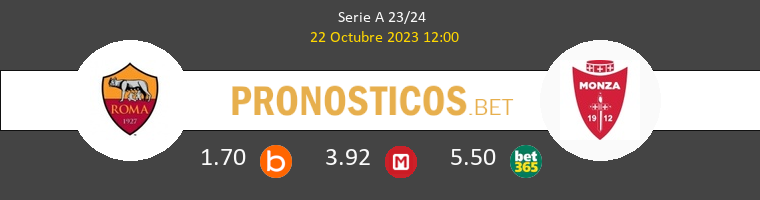 Roma vs AC Monza Pronostico (22 Oct 2023) 1
