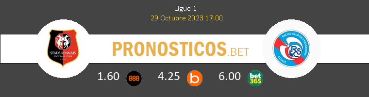 Stade Rennais vs Estrasburgo Pronostico (29 Oct 2023) 1