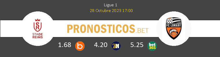 Stade de Reims vs Lorient Pronostico (28 Oct 2023) 1